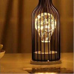 Unbranded Art LED Lampe De Chevet Éclairage De Bureau (Bouteille De Vin) -Glass Vases Boutique de vente 299188566 max