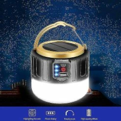 Unbranded Zysd Camping Lampe Cheval Lampe Solaire Lanterne Led Lumières De Secours Portable