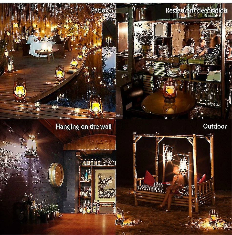 Unbranded Vintage Camping Lantern Flamme Lumière Scintillement Batterie Led Portable Kérosène Lampe|Portable Lanterne (rouge) 2 Unbranded Vintage Camping Lantern Flamme Lumière Scintillement Batterie Led Portable Kérosène Lampe|Portable Lanterne (rouge) – Image 2