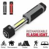 Unbranded 3w Dc6v Rétractable Cob Led Lampe De Travail Lampe De Poche Magnétique Lampe D’urgence Camping Extérieur Lanternmt
