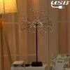 Unbranded 100 Leds Pissenlit Fil De Cuivre Lampe De Table Décoration Creative Bedside Night Light Cadeau, Alimenté Par USB