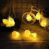 Unbranded Mignon Eggshell Poulet Type 1.5m 10 Leds Batterie Lampe Décorative Pâques Vacances Ménage Party Décor