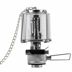 Unbranded 80LUX Outdoor Camping Lantern Portable Aluminium Gaz Lumière Tente Lampe Torche Suspension En Verre Suspendu Lampe
