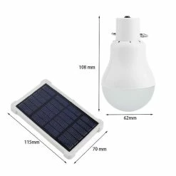 Unbranded 15w 150lm Panneau D’énergie Solaire Portable Système D’éclairage Ampoules De Camping Lampe -Glass Vases Boutique de vente 306738396 max