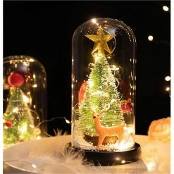 Unbranded (1) Led Lampe Verre Couverture Cedar Ornements Décoration De Noël -Glass Vases Boutique de vente 307084874 max