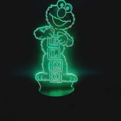 Unbranded Sesame Street 3d Led Night Light Chambre Lampe De Table