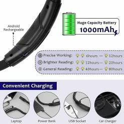 Unbranded Lampe De Lecture LED Rechargeable Pour Lire Au Lit, Garde Vos Bras Libres -Glass Vases Boutique de vente 311721457 max