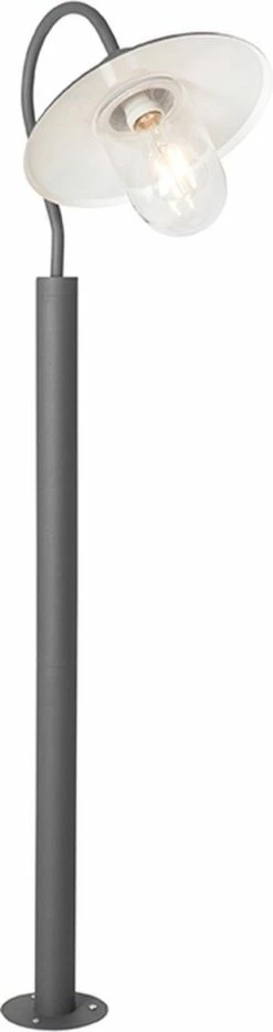 QAZQA Kansas - Lampe D'extérieur Sur Pied Moderne | Lampadaire D'extérieur - 1 Lumière - H 120 Cm - Anthracite - Éclairage Extérieur -Glass Vases Boutique de vente 318x1200