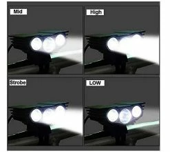 Unbranded Phare De Vélo 3 Led Vélo Lumière Avant Cyclisme Vélo Fog Tête Lampe De Sécurité De Nuit (noir) -Glass Vases Boutique de vente 321767577 max