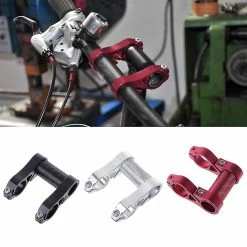 Unbranded Extension De Guidon De Vélo Double Double Lampe De Poche Support De Support D’ordinateur