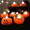 XD Halloween Led Électronique Bougie Lumière Accessoires Lumineux Citrouille Lampe Décoration Bar Ghost Festival Scène Mise En Page Décorations12pccs