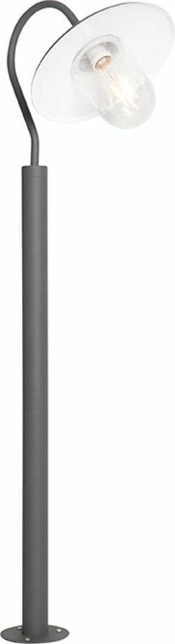 QAZQA Kansas - Lampe D'extérieur Sur Pied Moderne | Lampadaire D'extérieur - 1 Lumière - H 120 Cm - Anthracite - Éclairage Extérieur -Glass Vases Boutique de vente 326x1200