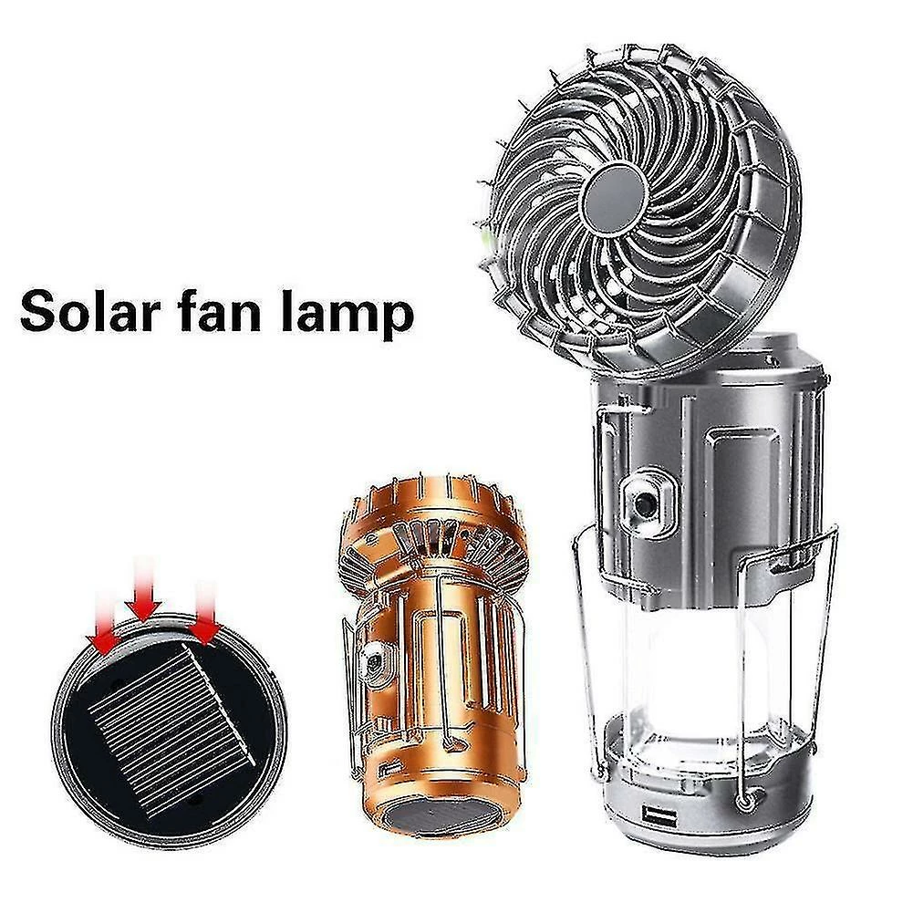 Unbranded 6 En 1 Tente Ventilateur Lanterne Rechargeable Camping Lampe Solaire Led Night Market Booth Lumière Outdoor Cooling 4 Unbranded 6 En 1 Tente Ventilateur Lanterne Rechargeable Camping Lampe Solaire Led Night Market Booth Lumière Outdoor Cooling – Image 4