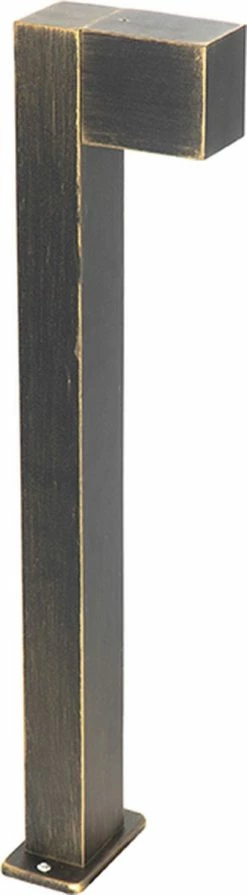 QAZQA Baleno - Lampe D'extérieur Sur Pied Moderne | Lampadaire D'extérieur / 1 Lumière - H 65 Cm - Or/ Laiton - Éclairage Extérieur -Glass Vases Boutique de vente 331x1200