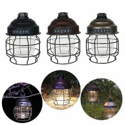 Unbranded Lumière De Camping En Plein Air Led Éclairage Lanternes Cheval Lumières Montagne Équipement De Camping Mousqueton Lampe De Camping