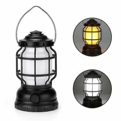 Unbranded Lampe D’extérieur Multifonctionnelle Rétro Camping Lights Ménage Urgence Usb Rechargeable Camping Lanterne