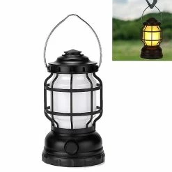 Unbranded Lampe D’extérieur Multifonctionnelle Rétro Camping Lights Ménage Urgence Usb Rechargeable Camping Lanterne -Glass Vases Boutique de vente 333483393 max