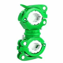 Unbranded 360 Degrés Cyclisme Clip Clamp Rotation Vélo Lampe De Poche Torch Mount Led Head Front Light Holder Clip Accessoires De Vélo