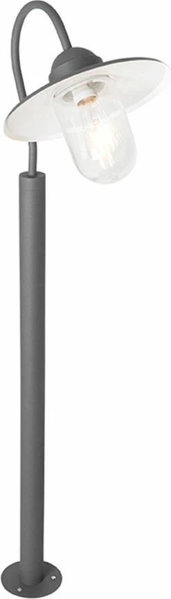 QAZQA Kansas - Lampe D'extérieur Sur Pied Moderne | Lampadaire D'extérieur - 1 Lumière - H 120 Cm - Anthracite - Éclairage Extérieur -Glass Vases Boutique de vente 344x1200