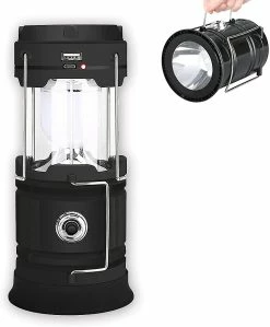 Unbranded Lanterne De Camping, Lampe De Camping Pliable, Lampe De Tente Rechargeable USB Et Solaire