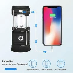 Unbranded Lanterne De Camping, Lampe De Camping Pliable, Lampe De Tente Rechargeable USB Et Solaire -Glass Vases Boutique de vente 353407577 max