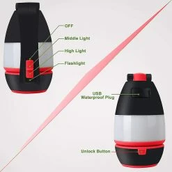 Unbranded Lanterne De Camping, Lampe De Poche Rechargeable Extérieure Imperméable à L’eau -Glass Vases Boutique de vente 353407712 max