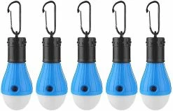 Unbranded Lampe De Camping 5 Pièces Lampe De Tente étanche Portable Led Light Avec Snap Hook Random Color