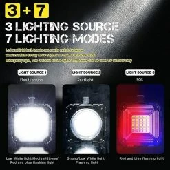 Unbranded Projecteur Portable Led, Lampe De Poche Led 10000mah 1200lm Ultra Long Standby -Glass Vases Boutique de vente 353416100 max