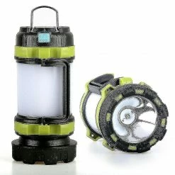 Unbranded Caraele 1200 Lumen 100w Usb Rechargeable Led Torche, Camping Outdoor Lampe De Poche