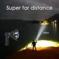 Unbranded Led Hand Held Spotlight Usb Rechargeable Camping Hunting Lampe De Poche -Glass Vases Boutique de vente 353424358 max