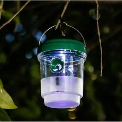 Unbranded Cour Extérieure Solaire Piége Arbre Suspendu Lampe à Tuer Les Moustiques (vert)