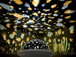 Lily & Me Ufo Shape Projection Lampe 3 Couleurs Atmosphère Lumières -Glass Vases Boutique de vente 359160685 max