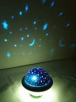 Lily & Me Ufo Shape Projection Lampe 3 Couleurs Atmosphère Lumières -Glass Vases Boutique de vente 359160725 max