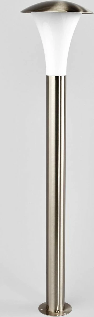 Lindby - Lampe D'extérieur - 1lumière - Acier Inoxydable, Polycarbonate - H: 80 Cm - E27 - Acier Inoxydable, Blanc Opale 5 Lindby - Lampe D'extérieur - 1lumière - Acier Inoxydable, Polycarbonate - H: 80 Cm - E27 - Acier Inoxydable, Blanc Opale – Image 5