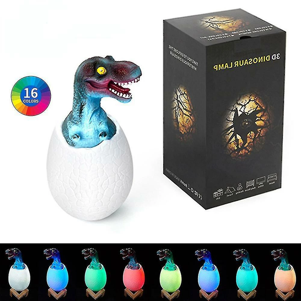 Unbranded Dinosaur Lampe 3D Impression Night Light 16 Color Induction Lampes De Table C 1 Unbranded Dinosaur Lampe 3D Impression Night Light 16 Color Induction Lampes De Table C