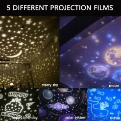 Wonderful Projecteur De Lumière De Nuit Pour Enfants - Lampe De Projection 360 Rotating Planet Universe Rotative Avec 5 Films Et 4 Modes Pour Chambre Adultes Enfants Chambre Bébé -Glass Vases Boutique de vente 370846677 max