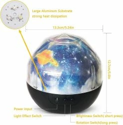 Wonderful Projecteur De Lumière De Nuit Pour Enfants - Lampe De Projection 360 Rotating Planet Universe Rotative Avec 5 Films Et 4 Modes Pour Chambre Adultes Enfants Chambre Bébé -Glass Vases Boutique de vente 370846695 max