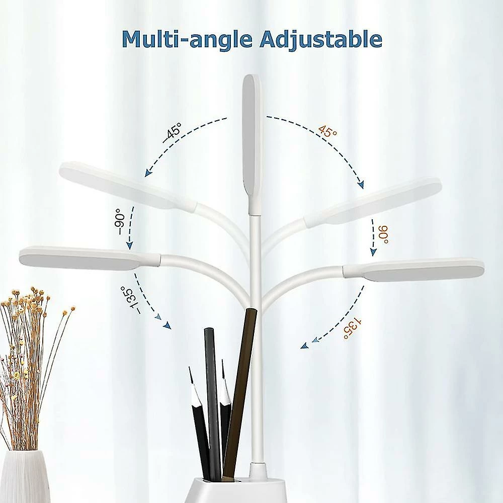 Unbranded Lampe De Bureau Led Avec Chargeur Sans Fil, Lampes De Bureau Pour Bureau à Domicile Avec Porte-stylo, Lampe De Table Avec 3 Modes D’éclairage, Col De Cygne 360flexible, T 3 Unbranded Lampe De Bureau Led Avec Chargeur Sans Fil, Lampes De Bureau Pour Bureau à Domicile Avec Porte-stylo, Lampe De Table Avec 3 Modes D’éclairage, Col De Cygne 360flexible, T – Image 3