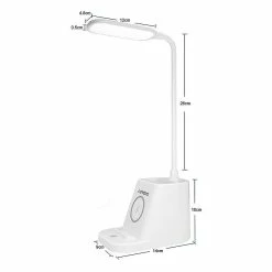 Unbranded Lampe De Bureau Led Avec Chargeur Sans Fil, Lampes De Bureau Pour Bureau à Domicile Avec Porte-stylo, Lampe De Table Avec 3 Modes D’éclairage, Col De Cygne 360flexible, T 8 Unbranded Lampe De Bureau Led Avec Chargeur Sans Fil, Lampes De Bureau Pour Bureau à Domicile Avec Porte-stylo, Lampe De Table Avec 3 Modes D’éclairage, Col De Cygne 360flexible, T -Glass Vases Boutique de vente 373330322 max
