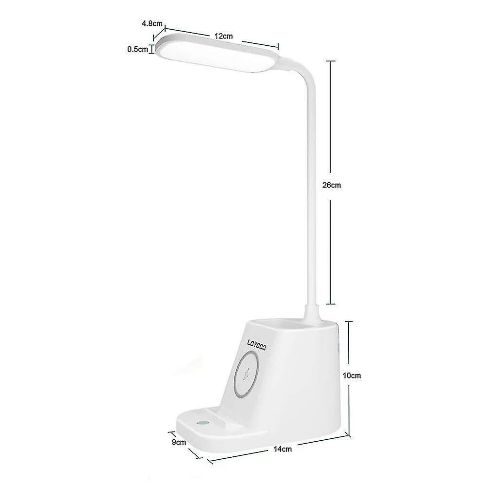 Unbranded Lampe De Bureau Led Avec Chargeur Sans Fil, Lampes De Bureau Pour Bureau à Domicile Avec Porte-stylo, Lampe De Table Avec 3 Modes D’éclairage, Col De Cygne 360flexible, T 4 Unbranded Lampe De Bureau Led Avec Chargeur Sans Fil, Lampes De Bureau Pour Bureau à Domicile Avec Porte-stylo, Lampe De Table Avec 3 Modes D’éclairage, Col De Cygne 360flexible, T – Image 4