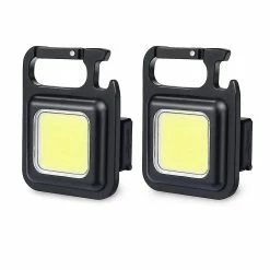 Unbranded Lampe De Poche 4 Modes D’éclairage Avec Tire-bouchon Et Base, 2 Pack