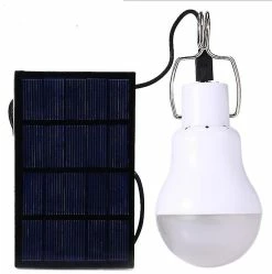 Unbranded Panneau Solaire Alimenté Par Ampoule Led Lampe D’énergie Extérieure 15w