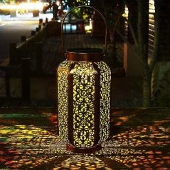 SOFIRN Lanternes Solaires, Outdoor Metal Led Lampe De Décoration De Patio étanche -Glass Vases Boutique de vente 375949135 max
