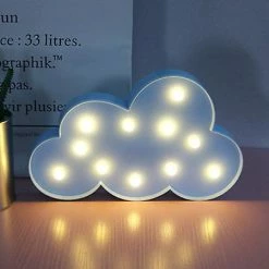 Unbranded Belle étoile Nuage Lune Led 3d Lumière Veilleuse Enfants Cadeau Jouet Pour Bébé Enfants Chambre à Coucher Lampe Décoration éclairage Intérieur -Glass Vases Boutique de vente 380120048 max