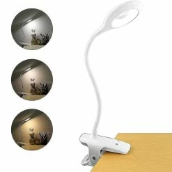 Rtopr Petite Lampe De Table, Lampe à Clip Sans Fil Portable De Soins Oculaires, Lampe De Bureau LED Rechargeable USB, Gradation De La Lumière Clip, Gradation à Trois Vitesses Dimming Toningtouch -Glass Vases Boutique de vente 383777746 max
