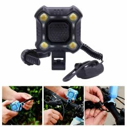 Unbranded Usb Charge Led Bike Light, Lampe De Poche De Sécurité Cycliste Avec Klaxon, 5 Options De Mode D’éclairage, Lumière Arrière Haute Intensité S’adapte à N’importe Quel Vélo - Noir 8 Unbranded Usb Charge Led Bike Light, Lampe De Poche De Sécurité Cycliste Avec Klaxon, 5 Options De Mode D’éclairage, Lumière Arrière Haute Intensité S’adapte à N’importe Quel Vélo - Noir -Glass Vases Boutique de vente 387462879 max