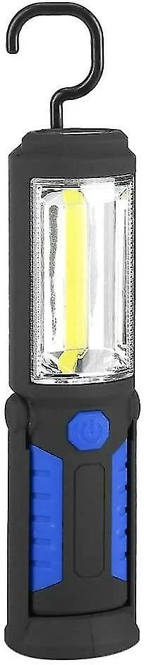 Unbranded Lampe De Travail Led Rechargeable Avec Torches Magnétiques à Led Lampe 2200mah Cob Led 650lm 3w Pour Auto Garage Atelier Camping