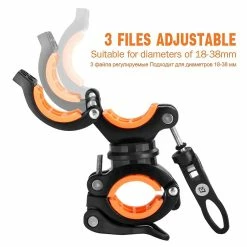 Unbranded 360 Degrés Cyclisme Clip Clamp Rotation Vélo Lampe De Poche Torch Mount Led Head Front Light Holder Clip Accessoires De Vélo -Glass Vases Boutique de vente 389313900 max