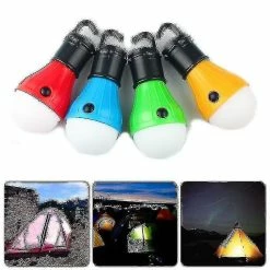 Unbranded Ampoule Rouge / Bleu / Vert / Jaune Tente Suspendue Lampe Portable