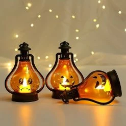 Rtopr Lanterne Décorative De Style Vintage Pour Mini Lampe D’Halloween Avec Bougie De Simulation -Glass Vases Boutique de vente 392876678 max